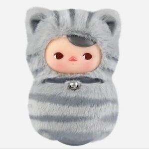 BNWT POP MART PUCKY Roly-Poly Kitty Series-Vinyl Plush - American Shorthair